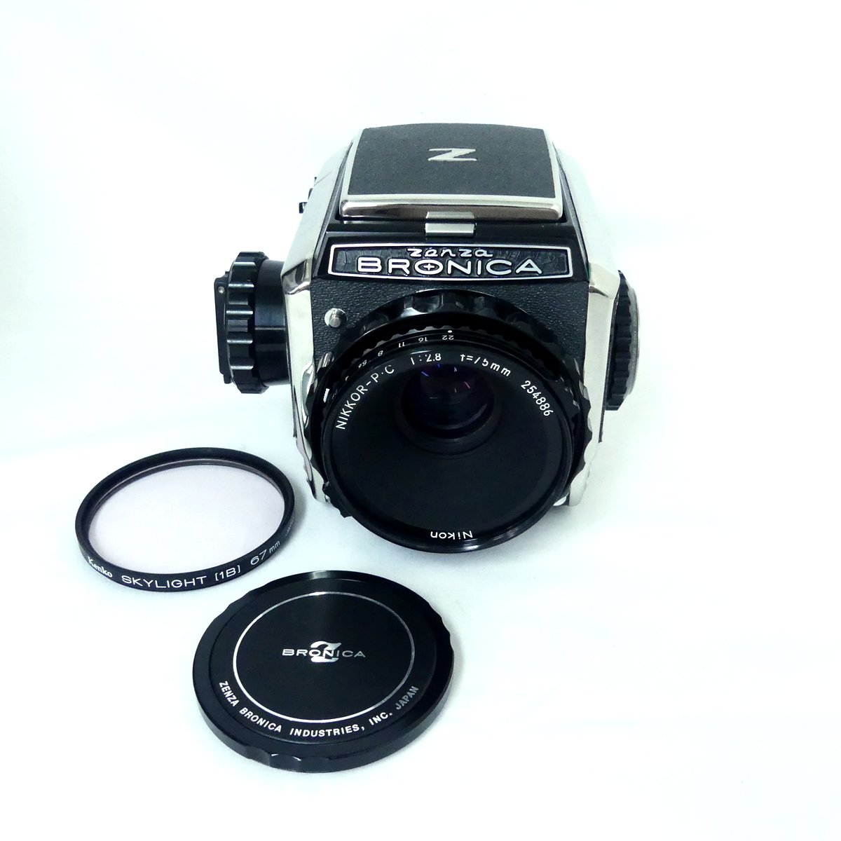 動作品 ZENZA BRONICA S2 フィルムカメラ レア レンズ付属 ZENZA BRONICA S2