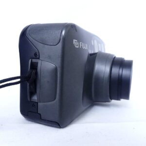FUJIFILM ZOOM CARDIA SUPER 115 MRの側面外観と繰り出したズームレンズ