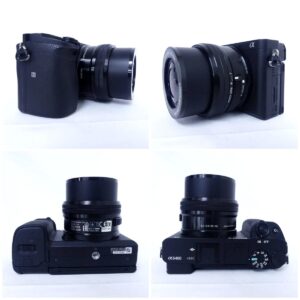 SONY α6400 ILCE-6400とE PZ 16-50mm OSSレンズセットの外観各部