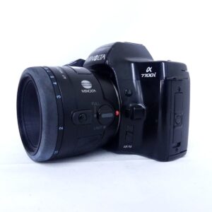 MINOLTA α7700iとAF MACRO 50mm F2.8の前面側外観