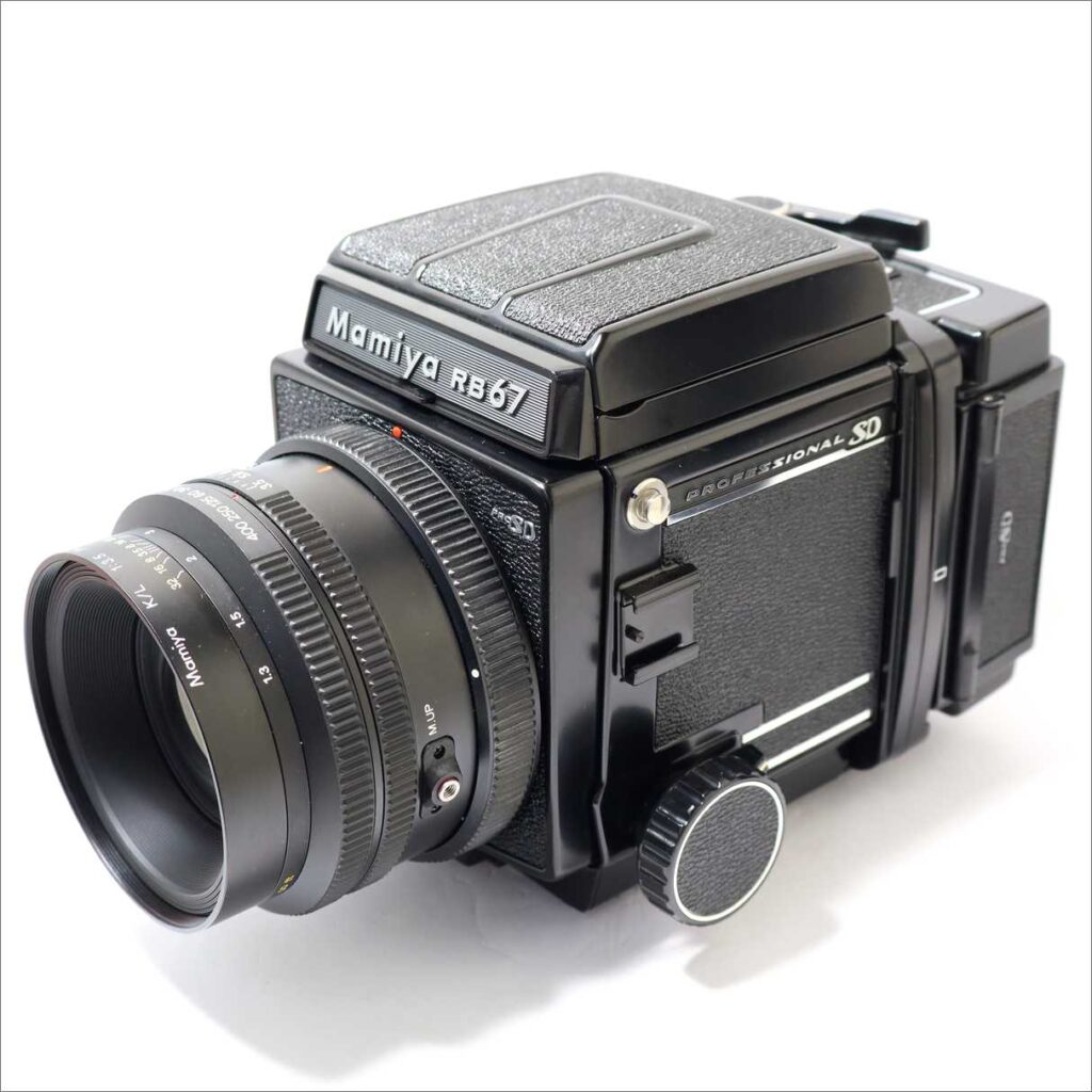 Mamiya RB67 Professional SD 中判フィルムカメラとMamiya SEKOR K/L 127mm F3.5レンズ