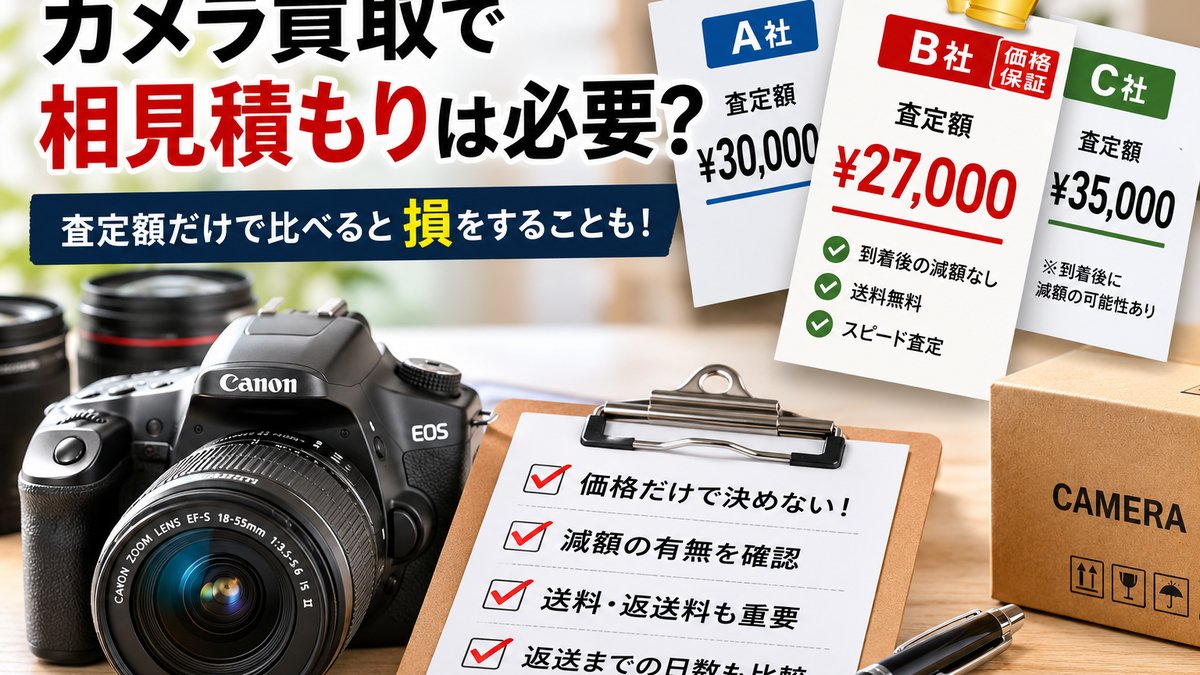 買取で相見積もりは必要?