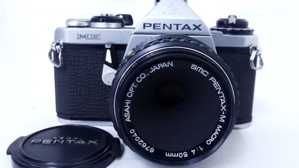 PENTAX ME + smc PENTAX-M MACRO 50mm F4を買取しました｜小型フィルム一眼レフとKマウントマクロレンズ