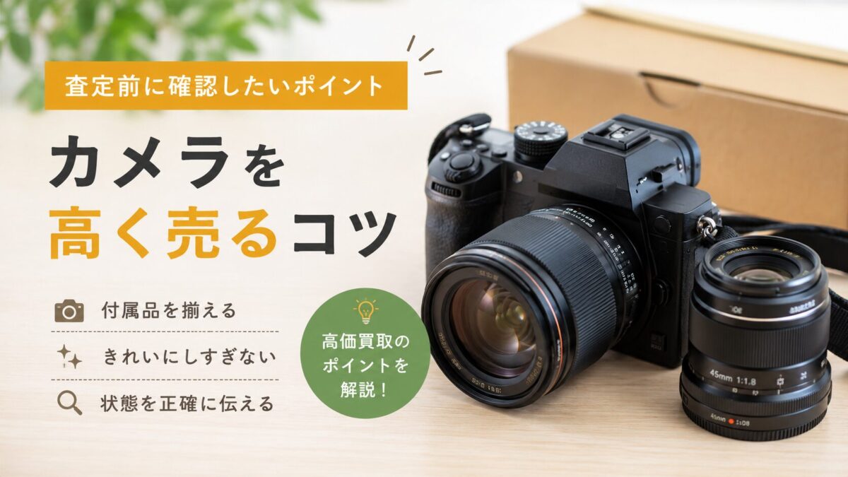カメラを高く売るコツ